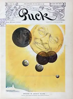 Puck Magazine Illustrations Online Stampe: Speaking of to-days eclipse