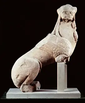 Ancient Spanish Art Stampe: Sphinx from Agost