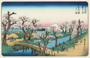 Primavera Stampe: Monte Fuji nella primavera
