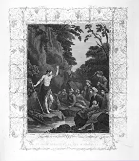 Christianity In The 19th Century Stampe: St John preaching