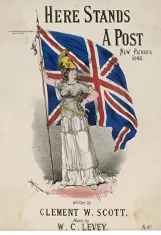 British Heritage Prints Stampe: Here Stands a Post