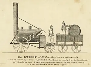 Steam Locomotive History Stampe: Stephensons Rocket