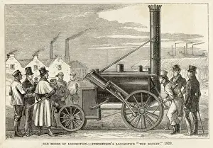 Railway History UK Stampe: Stephensons Rocket