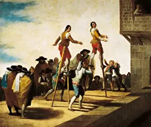 Historical Spanish Art Stampe: The Stilts