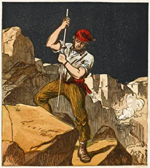 Industrial Heritage Images UK Stampe: Stoneworker, 1867