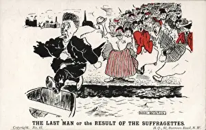 Suffragette History Stampe: Suffragettes, The Last Man Driven out