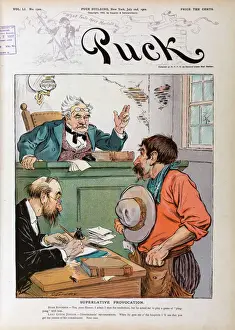 Puck Magazine Illustrations Stampe: Superlative provocation