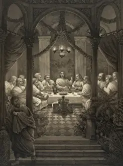 Biblical Artwork For Sale Stampe: Last supper of Christ