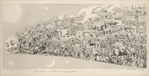 19th Century Astronomy Stampe: Tail of Comet 1853