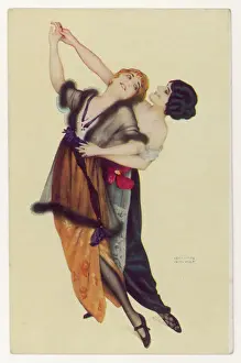Art Deco Style Stampe: Tango for Two C1912