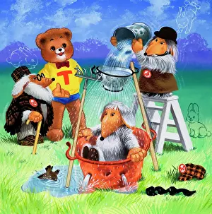 Teddy Bear Illustration Stampe: Teddy Bear (with hidden objects)