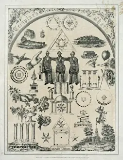 Freemasonry Symbolism Stampe: Templars chart