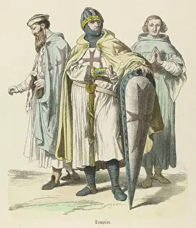 Historical Artwork For Sale Stampe: Templars (Munchener)