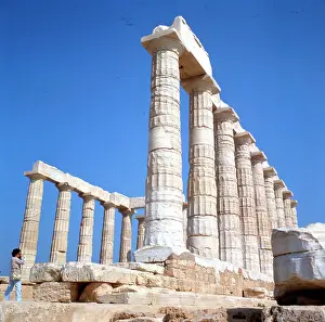 Cape Sounion Landmark Stampe: Temple of Poseidon