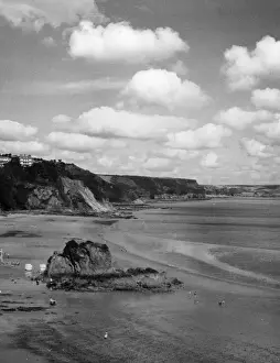 Welsh Coastline Images Stampe: Tenby Beach