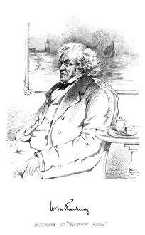 Victorian Era Authors Stampe: Thackeray (Maclise)