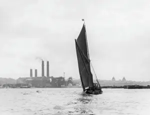 Vintage River Thames Photos Stampe: Thames Barge