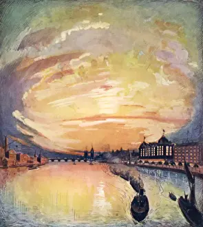 Hotel Cecil London Stampe: Thames at Eventide