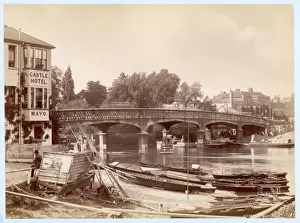 Thames River London Stampe: Thames / Hampton Bridge