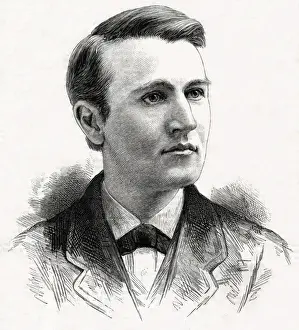 American Inventor History Stampe: Thomas Edison / After Mora