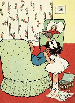 Vintage Sewing Techniques Stampe: Threading a needle