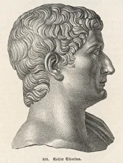 Ancient Roman Busts Stampe: Tiberius (Bust)