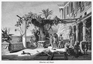 Ancient Roman Leaders Stampe: Tiberius at Capri