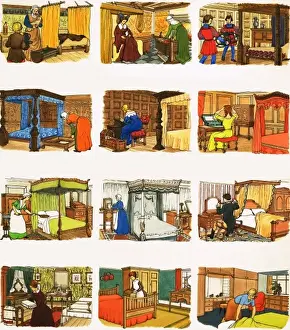 Moda Dell'epoca Vittoriana Stampe: Dal Poi al Qui: Andare a Dormire