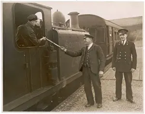 Vintage Train Staff Stampe: Train Driver & Guards