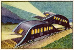 Rail Transport History Stampe: Train-Passing Project