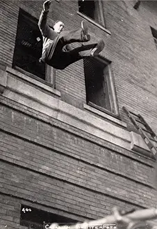 British Home Front Support Stampe: Training from a tower