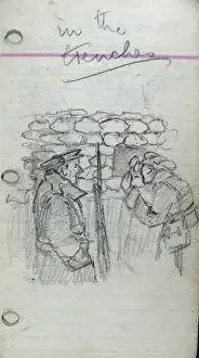 World War 1 Trenches Stampe: In the trenches