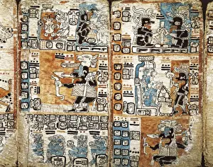 Illuminated Manuscript Miniatures Stampe: Trocortesian or Madrid Codex. s. XIV. Detail