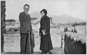 Leon Trotsky Stampe: Trotsky and Wife
