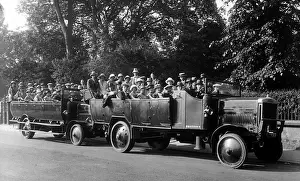 Vintage Coach Travel Stampe: Two-Charabanc Outing