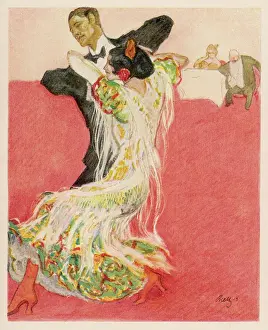 19th Century Prints Stampe: Two-Step Dance (Rieth)