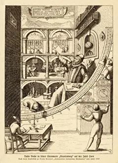 Tycho Brahe Observatory Stampe: Tycho Brahe at Work