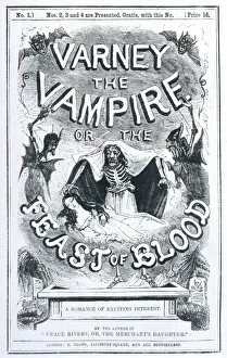 Rare Book Illustrations Stampe: Varney the Vampire