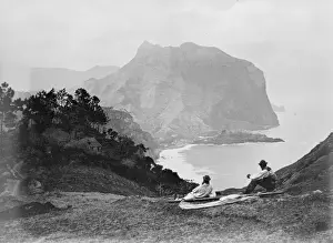 Portugal Coast Stampe: View over a bay