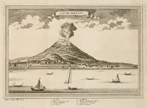 Indonesian Historical Landmarks Stampe: Volcano - Ternate