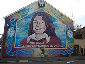 Irlanda Del Nord Stampe: Muro di guerra di Bobby Sands MP a Belfast.