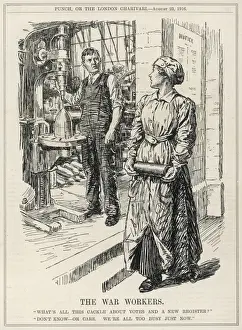 World War 1 Cartoons Stampe: The War Workers