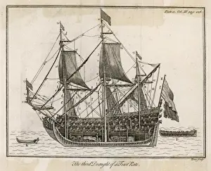 Maritime Art Prints Online Stampe: Warship / 3rd Draught