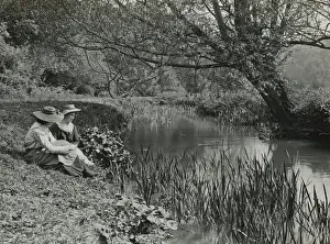 Lantern Slide Circa 1900 Stampe: By Still Waters