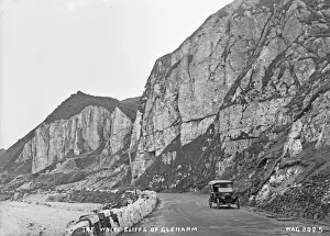 Early 1900s Motor Cars Stampe: The White Cliffs of Glenarm