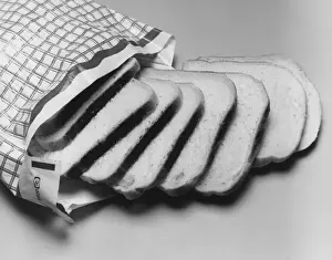 Historical Food Images Stampe: White Sliced Bread