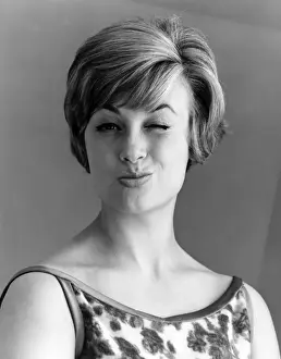Vintage Model Photos Stampe: Winking Model