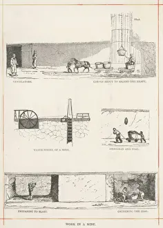 Coal Mining In England Stampe: Work in a Coal Mine