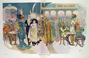 Puck Magazine Cartoons Stampe: Down in the world