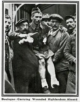 British Army In World War One Stampe: Wounded Highlander